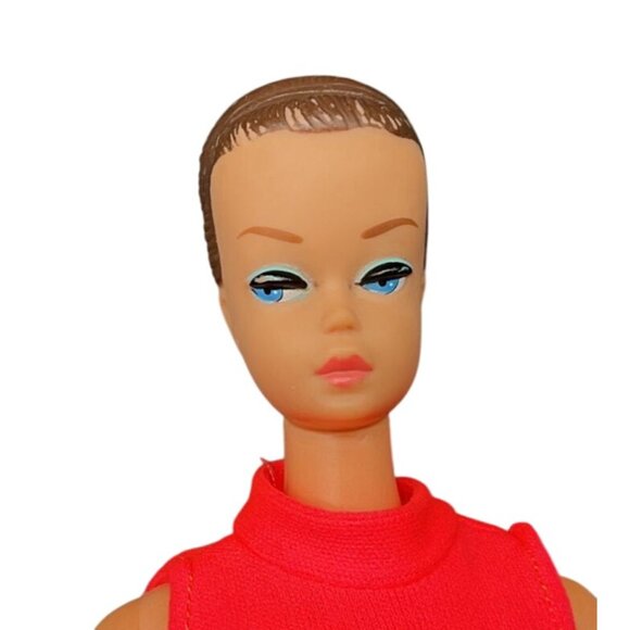 Vintage 1960s Barbie Fashion Queen Doll With Red Sleeveless Bodysuit *READ* - Picture 3 of 8